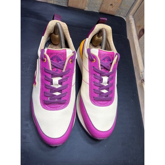 Nicki Minaj ITTY BITTY PIGGY Sneakers Size 9 Purple Cream Bio Leather Retro - Picture 3 of 11